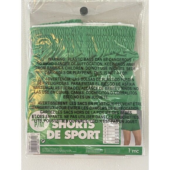 NEW Amscan Womens Athletic Green Short Size S/M Sport Costume Loungewear Varsity - Picture 2 of 5